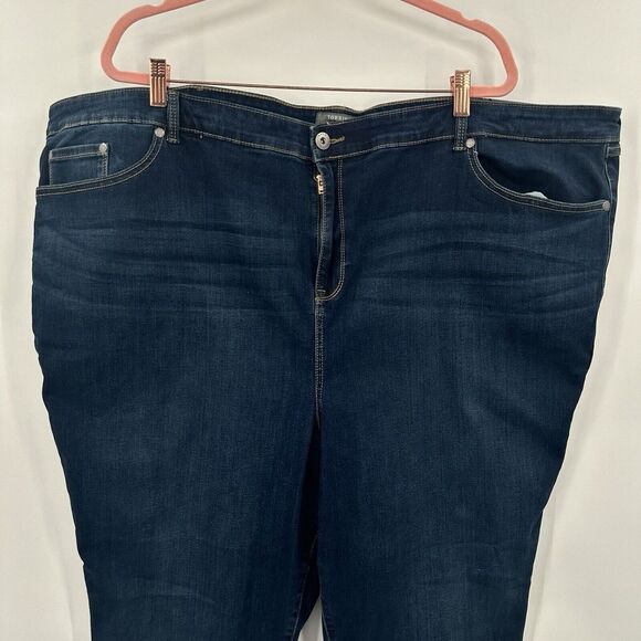 NWT‎ Torrid Midfit Super Skinny Blue Denim Plus Size Jeans Pants Size 30R - Picture 2 of 6